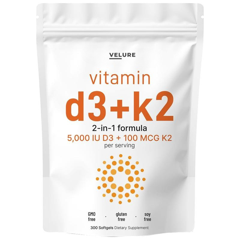 VELURE Vitamin d3+k2 2 in 1 formula
